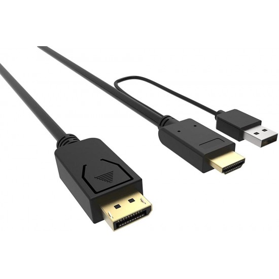2m HDMI to DP Male Adapter Cable Connector USB Power Supply 4K 2K HD Cable for Notebook TV F0403 2m HDMI to DP Male Adapter Cable Connector USB Power Supply 4K 2K HD Cable for Notebook TV F0403