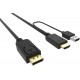 2m HDMI to DP Male Adapter Cable Connector USB Power Supply 4K 2K HD Cable for Notebook TV F0403 2m HDMI to DP Male Adapter Cable Connector USB Power Supply 4K 2K HD Cable for Notebook TV F0403
