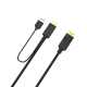 2m HDMI to DP Male Adapter Cable Connector USB Power Supply 4K 2K HD Cable for Notebook TV F0403 2m HDMI to DP Male Adapter Cable Connector USB Power Supply 4K 2K HD Cable for Notebook TV F0403
