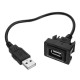 Car USB 2.0 Extension Lead Cable Auto Dashboard Flush Mount Interface Adapter Cord for Toyota Car USB 2.0 Extension Lead Cable Auto Dashboard Flush Mount Interface Adapter Cord for Toyota