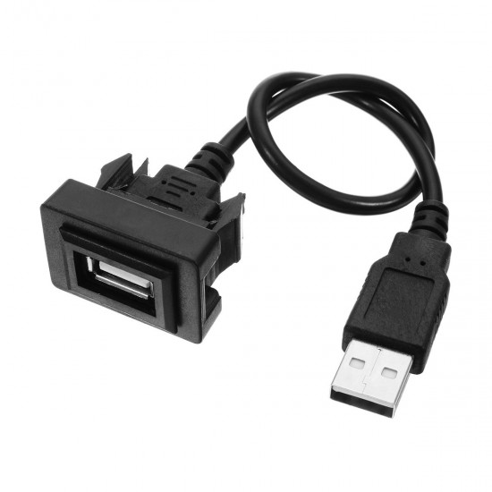 Car USB 2.0 Extension Lead Cable Auto Dashboard Flush Mount Interface Adapter Cord for Toyota Car USB 2.0 Extension Lead Cable Auto Dashboard Flush Mount Interface Adapter Cord for Toyota