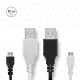 DG-BB-13MW 9.99ft 3m Long Micro USB Durable Charging Power Cable Line for IP Camera Device etc DG-BB-13MW 9.99ft 3m Long Micro USB Durable Charging Power Cable Line for IP Camera Device etc