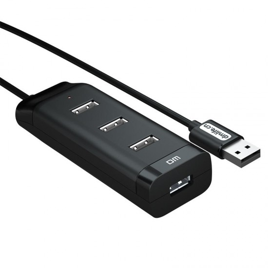 DM CHB006 4 ports USB2.0 Hub 480Mbps Extender Extension Connector USB Hub with 120cm Cable for Mobile Phones Tablets