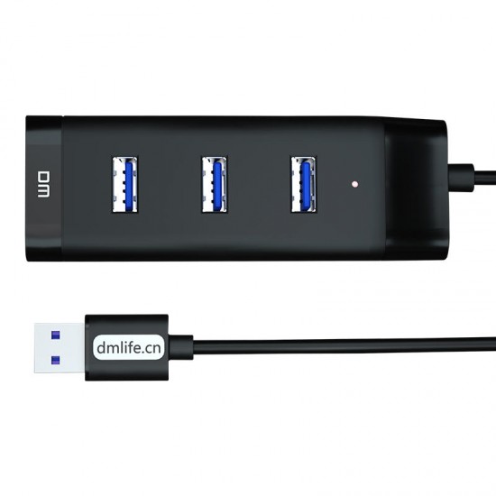 DM CHB007 4 ports USB3.0 Hub 5Gbps Extender Extension Connector USB Hub with 120cm Cable