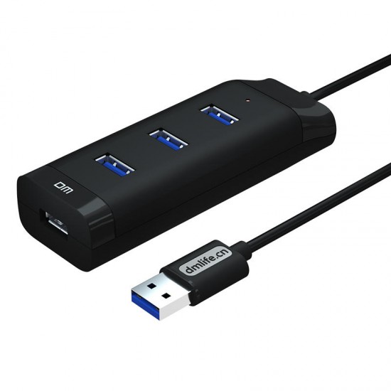 DM CHB007 4 ports USB3.0 Hub 5Gbps Extender Extension Connector USB Hub with 120cm Cable