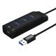 DM CHB007 4 ports USB3.0 Hub 5Gbps Extender Extension Connector USB Hub with 120cm Cable DM CHB007 4 ports USB3.0 Hub 5Gbps Extender Extension Connector USB Hub with 120cm Cable