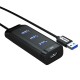 DM CHB007 4 ports USB3.0 Hub 5Gbps Extender Extension Connector USB Hub with 120cm Cable DM CHB007 4 ports USB3.0 Hub 5Gbps Extender Extension Connector USB Hub with 120cm Cable