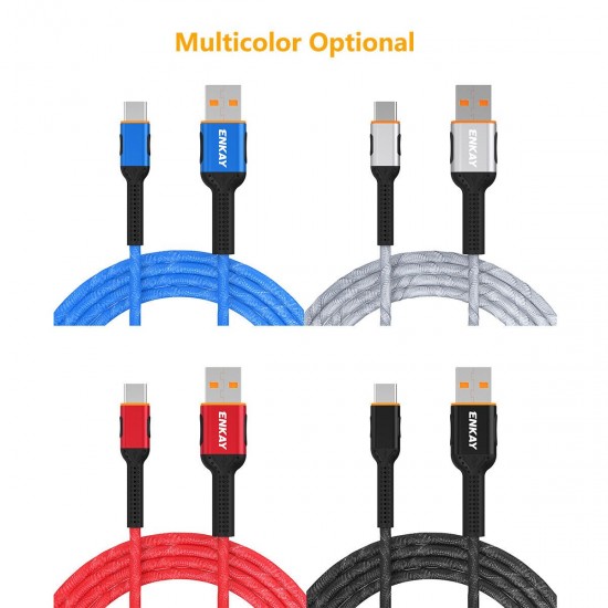 ENK-CB103 2.4A Micro USB Type-C Data Cable Fast Cahrging For Huawei P30 P40 Pro Huawei Mate 30 ZenFone Max Pro (M1) ZB602KL