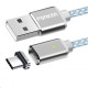 2.4A Micro USB Type C Magnetic Nylon Braided Fast Charging Data Cable For Oneplus 7 Pocophone HUAWEI P30 Mate20 MI9 S10 S10+