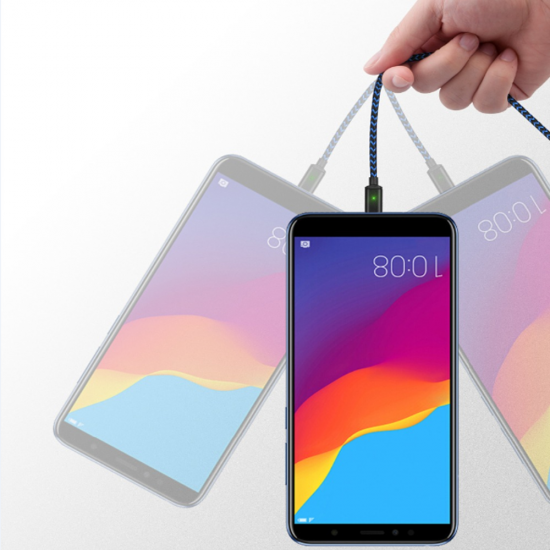 2.4A Micro USB Type C Magnetic Nylon Braided Fast Charging Data Cable For Oneplus 7 Pocophone HUAWEI P30 Mate20 MI9 S10 S10+ 2.4A Micro USB Type C Magnetic Nylon Braided Fast Charging Data Cable For Oneplus 7 Pocophone HUAWEI P30 Mate20 MI9 S10 S10+
