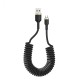 3A Data Cable Type C Micro USB Spring Telescopic Braided Line Fast Charging For Huawei P30 P40 Pro MI10 Note 9S 3A Data Cable Type C Micro USB Spring Telescopic Braided Line Fast Charging For Huawei P30 P40 Pro MI10 Note 9S