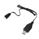 7.4V 2S Li-ion Battery Charger USB Charging Cable for 16889 1/16 RC Vehicles Spare Parts 18859E-E001