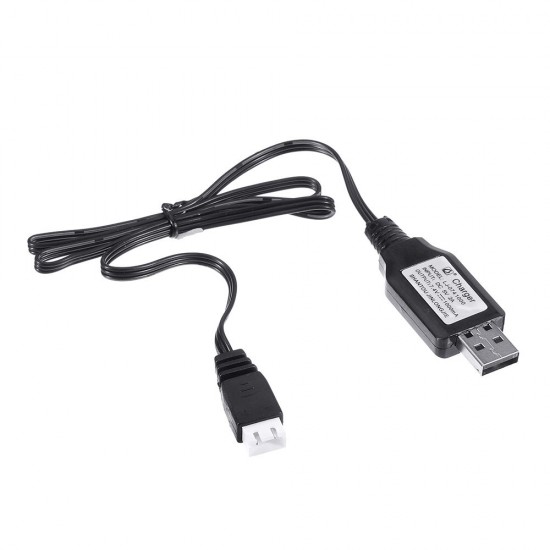 7.4V 2S Li-ion Battery Charger USB Charging Cable for 16889 1/16 RC Vehicles Spare Parts 18859E-E001
