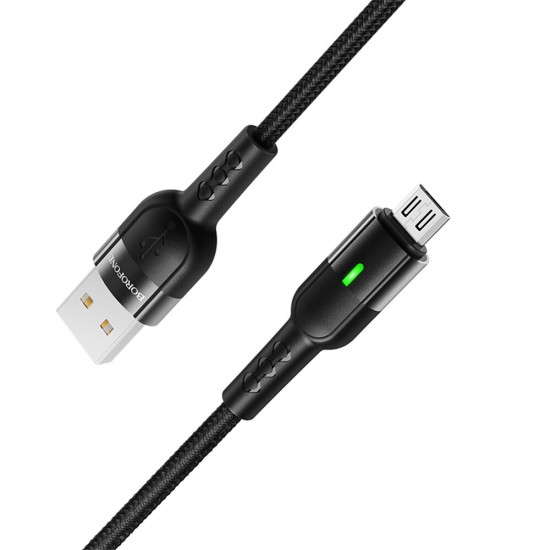 BU17 2.4A Type C Micro USB Fast Charging Data Cable For Huawei P30 Pro Mate 30 Mi10 K30 S20 5G