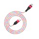 BU19 2.4A Type C Micro USB RGB LED Light Fast Charging Data Cable For Huawei P30 Pro Mate 30 Mi10 K30 S20 5G