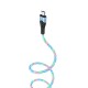 BU19 2.4A Type C Micro USB RGB LED Light Fast Charging Data Cable For Huawei P30 Pro Mate 30 Mi10 K30 S20 5G BU19 2.4A Type C Micro USB RGB LED Light Fast Charging Data Cable For Huawei P30 Pro Mate 30 Mi10 K30 S20 5G