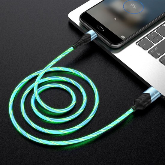 BU19 2.4A Type C Micro USB RGB LED Light Fast Charging Data Cable For Huawei P30 Pro Mate 30 Mi10 K30 S20 5G BU19 2.4A Type C Micro USB RGB LED Light Fast Charging Data Cable For Huawei P30 Pro Mate 30 Mi10 K30 S20 5G