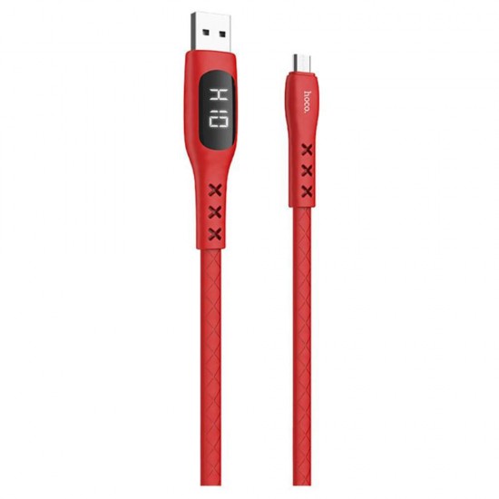 S6 2.4A Mirco USB On-Screen Timing Fast Charge Data Cable for Tablet Smartphone