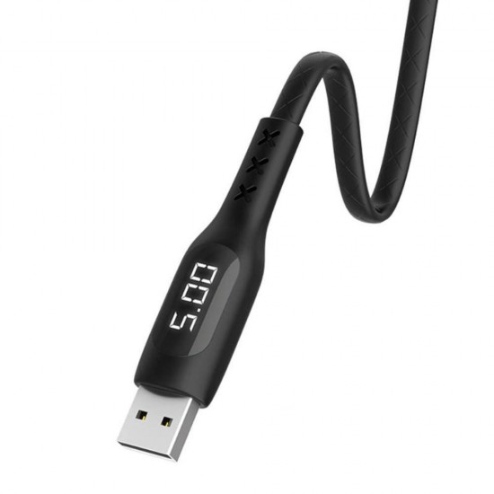 S6 2.4A Mirco USB On-Screen Timing Fast Charge Data Cable for Tablet Smartphone