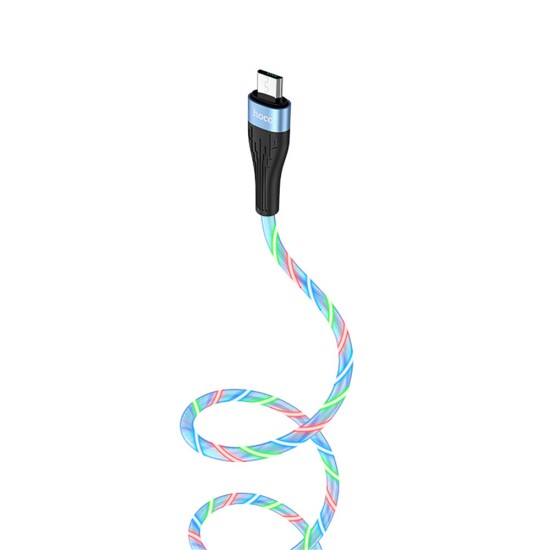 U85 LED 2.4A Type C Micro USB Fast Charging Data Cable For Huawei P30 Pro Mate30 Xiaomi Mi10 Redmi K30 Poco X2 S20 5G