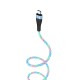 U85 LED 2.4A Type C Micro USB Fast Charging Data Cable For Huawei P30 Pro Mate30 Xiaomi Mi10 Redmi K30 Poco X2 S20 5G