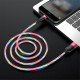 U85 LED 2.4A Type C Micro USB Fast Charging Data Cable For Huawei P30 Pro Mate30 Xiaomi Mi10 Redmi K30 Poco X2 S20 5G