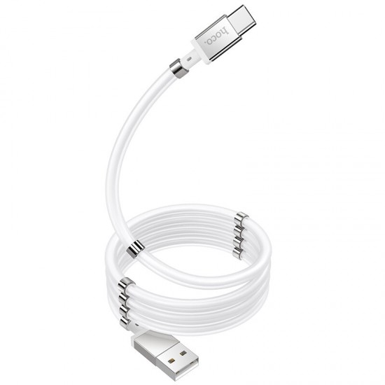 U91 USB Type-C Data Cable 3A Magnetic Storage Fast Charging Wire For Huawei P30 P40 Pro Mi10 Note 9S
