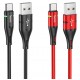 U93 Aluminum Alloy USB Type-C Data Cable 3A Fast Charging 1.2M Data Cable for MI10 Note 9S POCO X3 OnePlus 8Pro