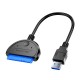 HW1507 USB 3.0 to SATA Hard Drive Converter Cable Male to Male Adapter SSD HDD Conversion Adapter for 2.5'' Hard Drive