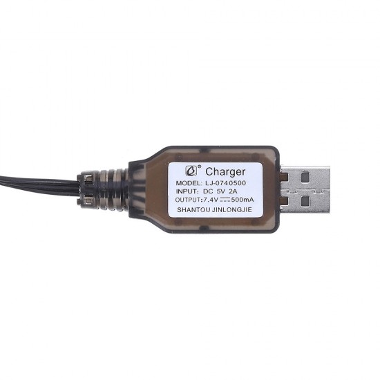 HS 7.4V 2S Li-ion Battery Charger USB Charging Cable for 18301 18302 18311 18312 1/18 RC Car Parts