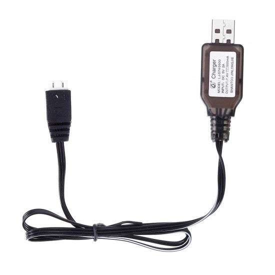 HS 7.4V 2S Li-ion Battery Charger USB Charging Cable for 18301 18302 18311 18312 1/18 RC Car Parts