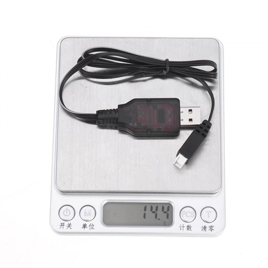 HS 7.4V 2S Li-ion Battery Charger USB Charging Cable for 18301 18302 18311 18312 1/18 RC Car Parts