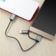 2 in 1 Type C Micro USB Fast Charging Cable With QC3.0/2.0 For Oneplus5 Xiaomi 6 A1 Redmi Note 4