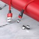Type C Micro USB 2.1A 360 Degrees LED Indicator Fast Charging Magnetic Data Cable For Huawei P30 Pro Mate 30 Xiaomi Mi10 Redmi K30 S20 5G