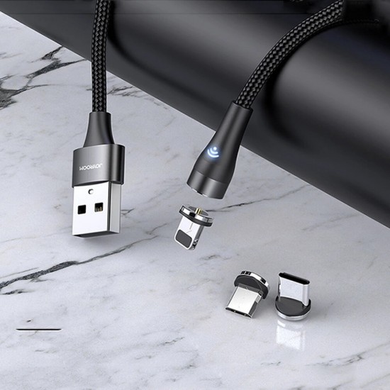 Type C Micro USB 2.1A 360 Degrees LED Indicator Fast Charging Magnetic Data Cable For Huawei P30 Pro Mate 30 Xiaomi Mi10 Redmi K30 S20 5G Type C Micro USB 2.1A 360 Degrees LED Indicator Fast Charging Magnetic Data Cable For Huawei P30 Pro Mate 30 Xiaomi Mi10 Redmi K30 S20 5G