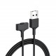 1m/3.28ft ABS Smart Watch USB Magnetic Charging Cable Wire Charger For Fitbit Ionic