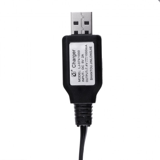 1898A 1899A USB Charging Cable 7.4V Battery Charger G16-28 1/18 RC Car Vehicles Spare Parts