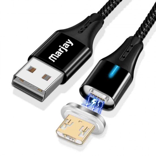 3A Type C Micro USB Fast Charging Magnetic Data Cable For HUAWEI P30 Mate20 MI9 S10 S10+