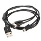 Micro Cable USB 2.0 Data Sync Charger Cable for Android 1 Male to 3 Mini Male