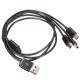 Micro Cable USB 2.0 Data Sync Charger Cable for Android 1 Male to 3 Mini Male