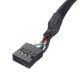 MotherBoard 9Pin Female Header to Dual USB 2.0 Female Adapter Cable Main board Turns USB2.0 Two Extension Line MotherBoard 9Pin Female Header to Dual USB 2.0 Female Adapter Cable Main board Turns USB2.0 Two Extension Line