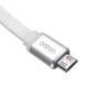 7298 Lightning to USB flat cable for Android devices Aluminum Alloy Shell silver