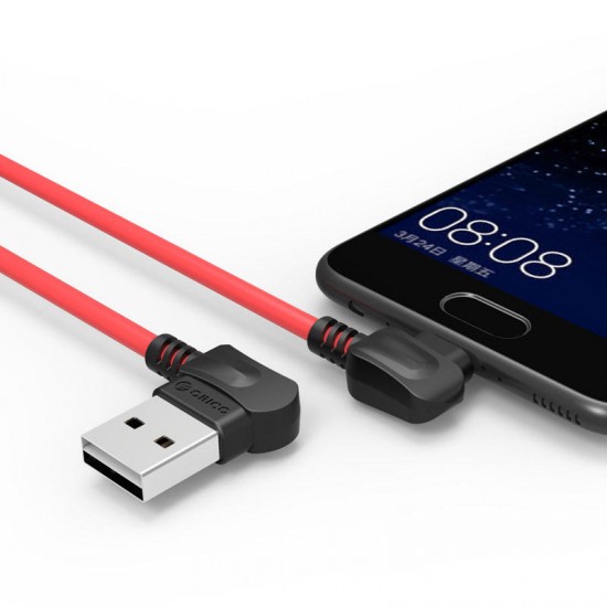 2M Right-angled USB-A to Type-C USB-C 2.4A Charging Cable Data Cable 2M Right-angled USB-A to Type-C USB-C 2.4A Charging Cable Data Cable