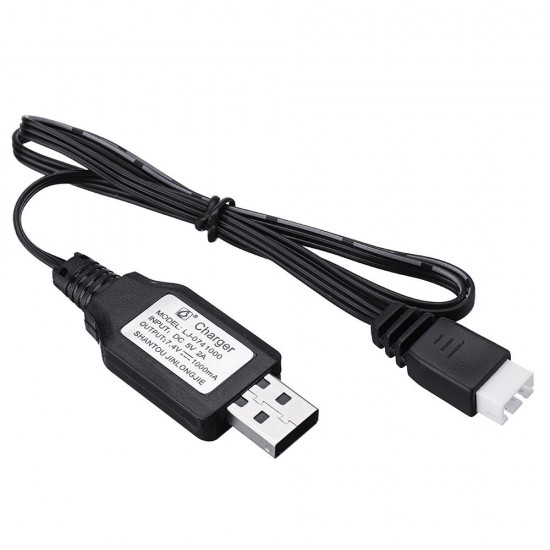 RC 7.4V Battery USB Charger Cable for 9200 9202 HJ209131 1/12 1/18 Car Spare Parts PX9200-37