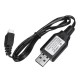 029 Battery Charger 7.4V USB Charging Cable for RB1277A 1/12 RC Vehicles Spare Parts