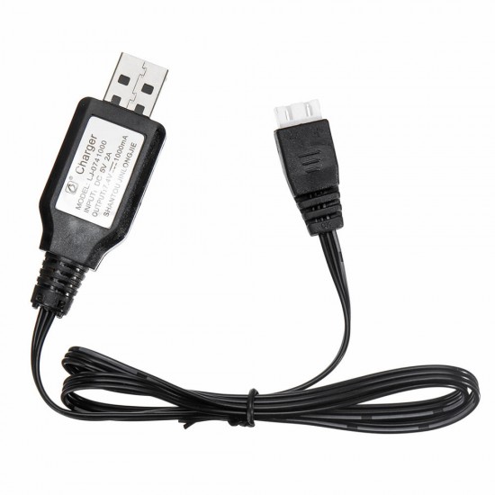 029 Battery Charger 7.4V USB Charging Cable for RB1277A 1/12 RC Vehicles Spare Parts