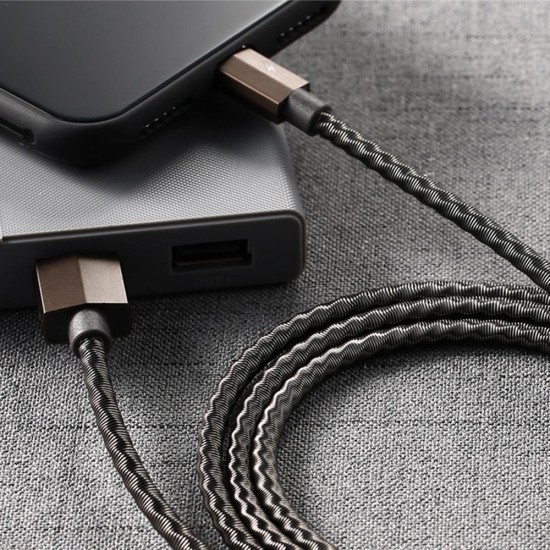 RC-100a 2.1A USB Type C Braided Charging Data Cable 3.28ft/1m for A2 Pocophone F1