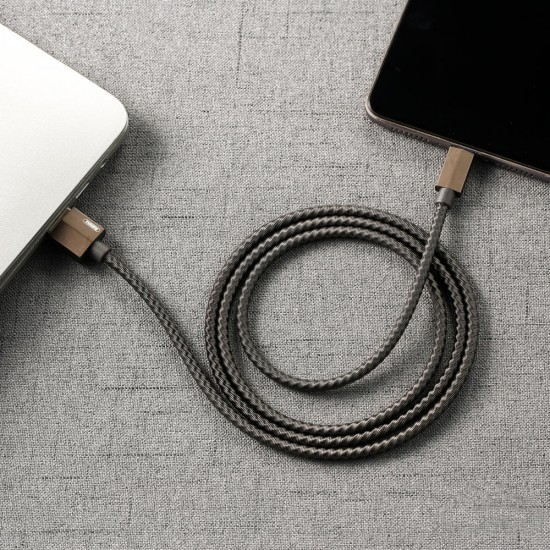 RC-100a 2.1A USB Type C Braided Charging Data Cable 3.28ft/1m for A2 Pocophone F1