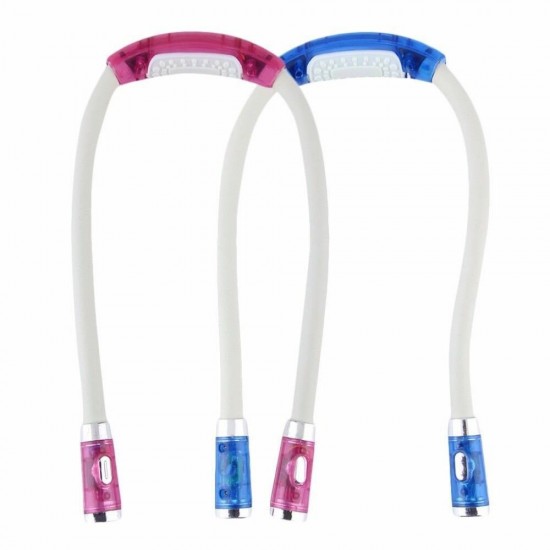 Rechargeable LED Book Light Neck Reading Lamp Hands Free 4 LED Beads 4 Adjustable Brightness USB Cable Included for Reading in Bed Or Reading in Car Rechargeable LED Book Light Neck Reading Lamp Hands Free 4 LED Beads 4 Adjustable Brightness USB Cable Included for Reading in Bed Or Reading in Car
