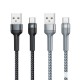 RC-124m Braided USB Type-C Micro 2.4A Fast Charging Data Cable for Samsung Galaxy Note S20 ultra Huawei Mate40 OnePlus 8 Pro RC-124m Braided USB Type-C Micro 2.4A Fast Charging Data Cable for Samsung Galaxy Note S20 ultra Huawei Mate40 OnePlus 8 Pro